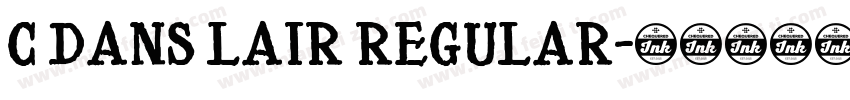 C Dans Lair Regular字体转换